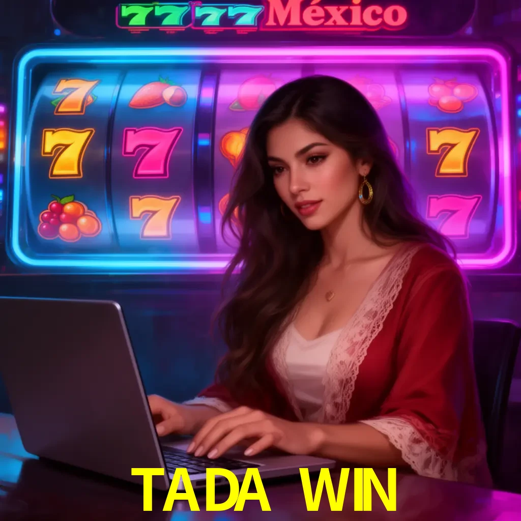 TADA WIN Slots - tragamonedas, RTP y control Tragamonedas TADA WIN con símbolos, saldo móvil y reglas de apuesta visibles